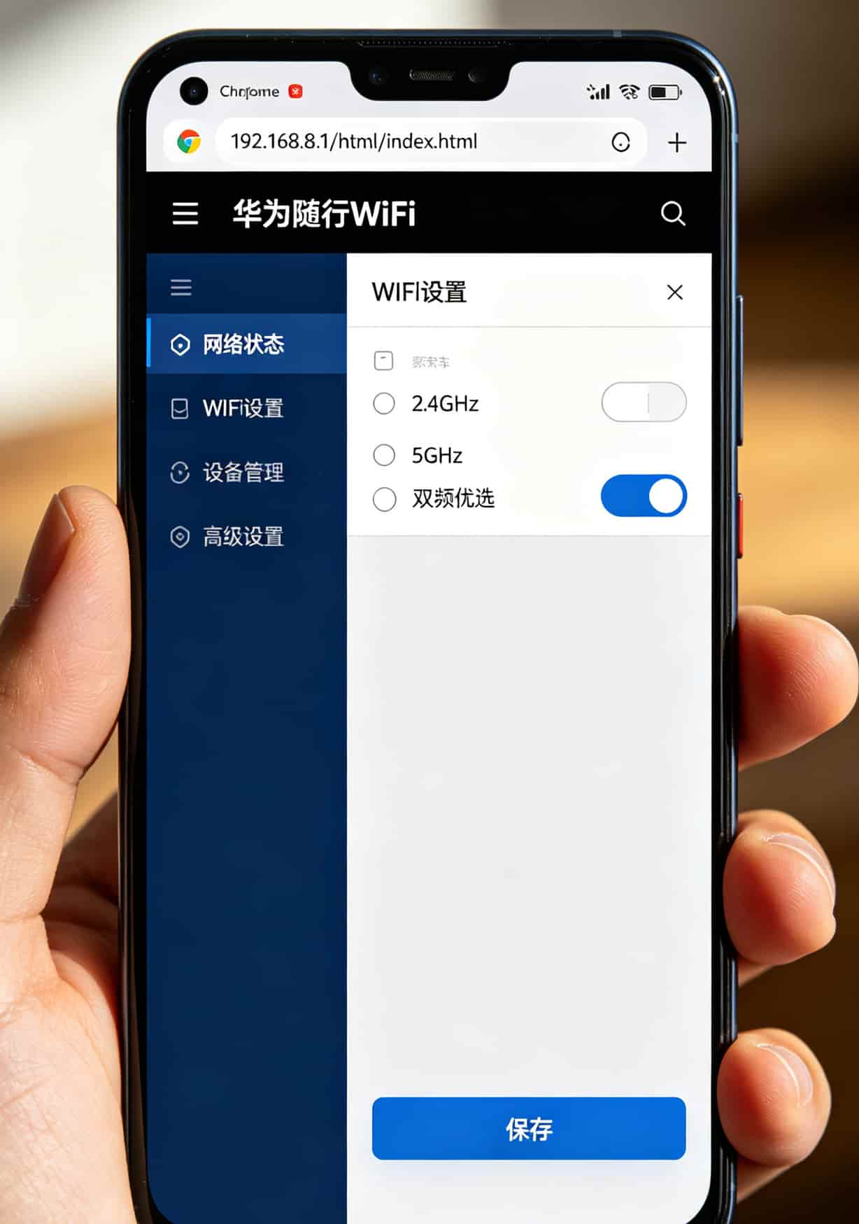 2021最划算流量卡实测:成都老哥花了三个月踩坑,告诉你华为随身WiFi到底配哪张卡 华为智慧生活APP设备管理页面,显示IMEI和流量设置