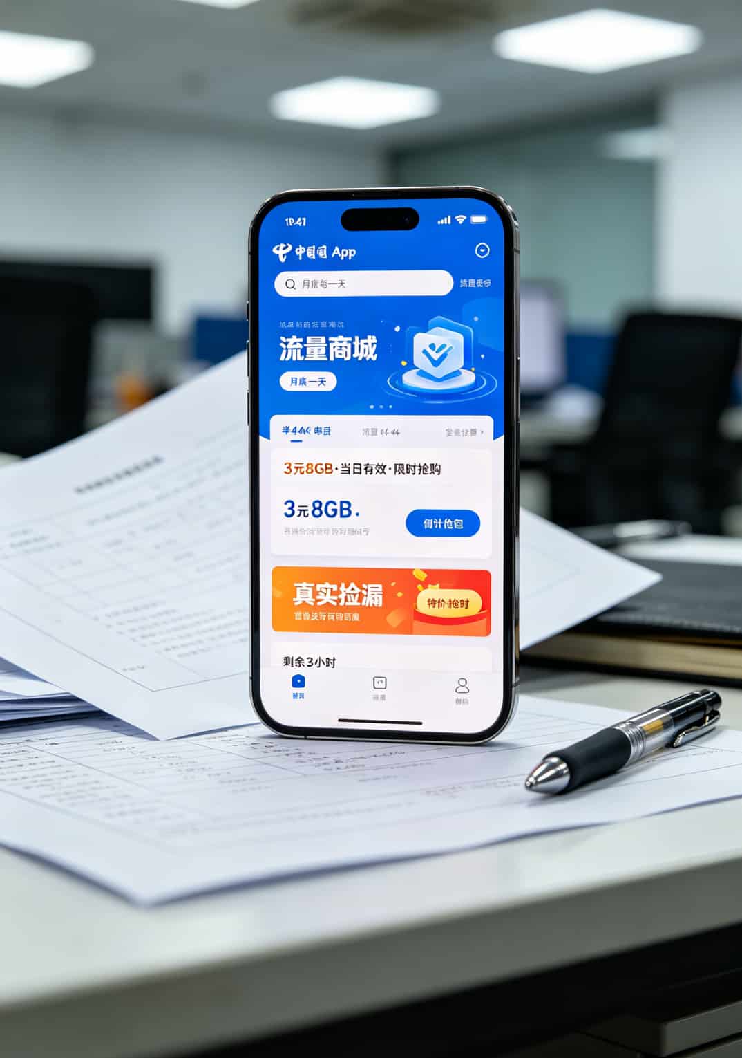 2021目前最好用的流量卡?我踩了半年坑,华为随身WiFi配这几张最不亏 运营商APP月底流量包捡漏截图示例