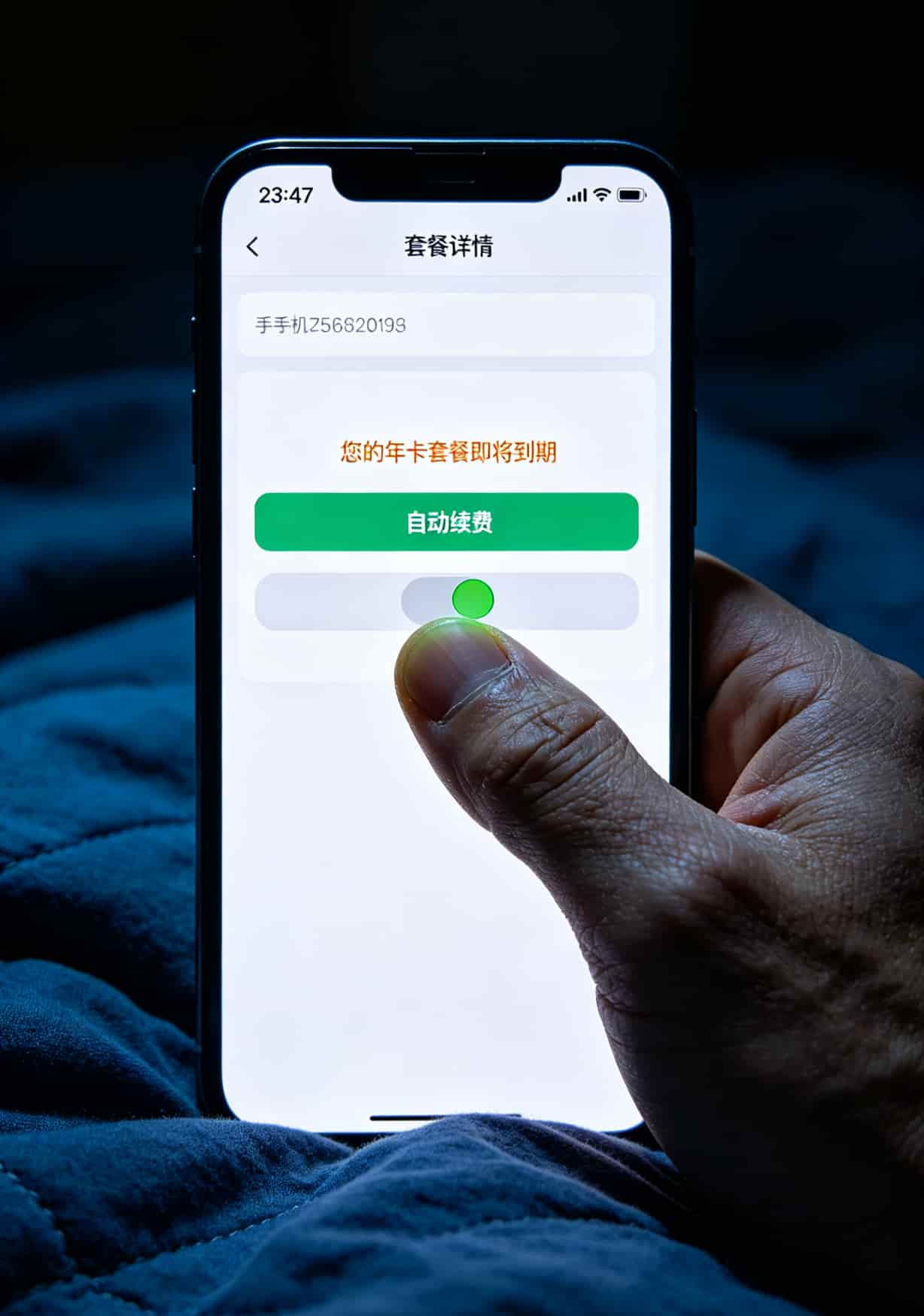 19元流量卡是正规卡吗?我办了7张卡的血泪史:8元保号+流量包才是最稳的 运营商App设置页面,“自动续费”开关需要手动关闭