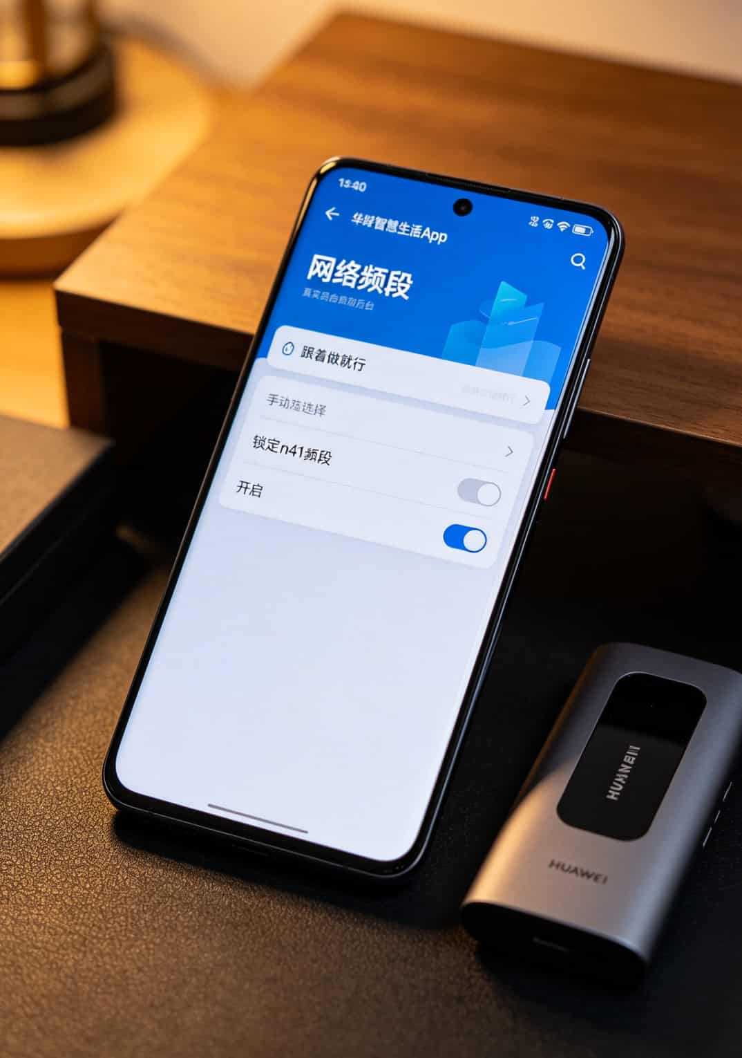 2021目前最好用的流量卡?我踩了半年坑,华为随身WiFi配这几张最不亏 华为随身WiFi后台频段设置界面截图