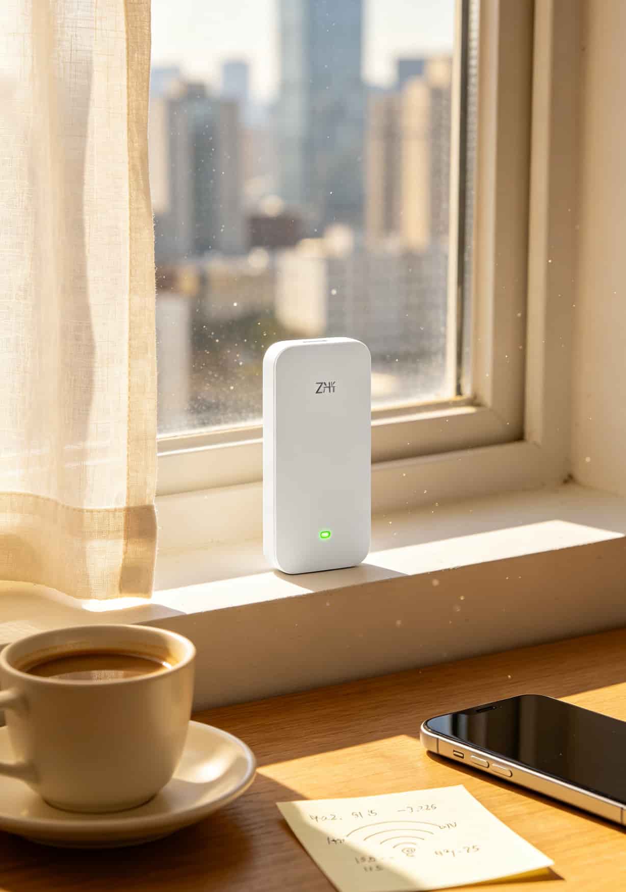 随身WiFi设备摆放位置对比实验图