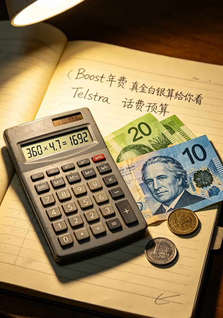 澳洲流量卡哪种最好?别碰19块陷阱,这2张闭眼选(实测3次血泪) 计算器上显示澳元和人民币的换算
