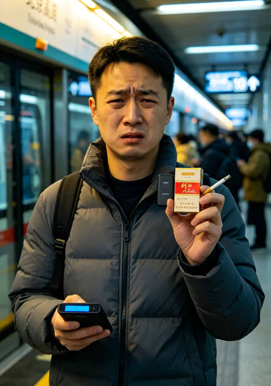 B站免流量卡究竟好不好?我花3个月烧了400块,把实话全撂这了 作者手持中兴U30L和F50两台随身WiFi设备,背景是北京地铁10号线站台