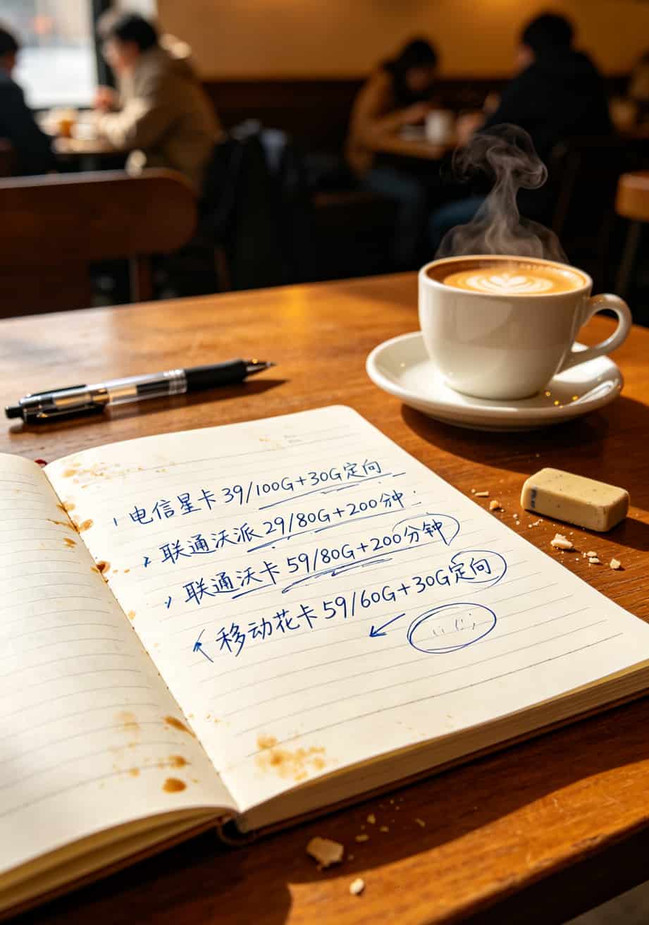 办电信卡别瞎选!实测6张卡后告诉你:办理电信哪个卡流量划算 手机Speedtest测速截图,显示不同卡的下载速度对比