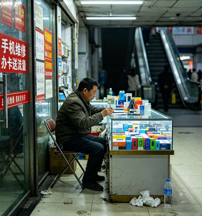 19元流量卡有多少流量?我买了8张实测,这3种千万别碰 北仑数码广场入口和一楼手机配件摊位