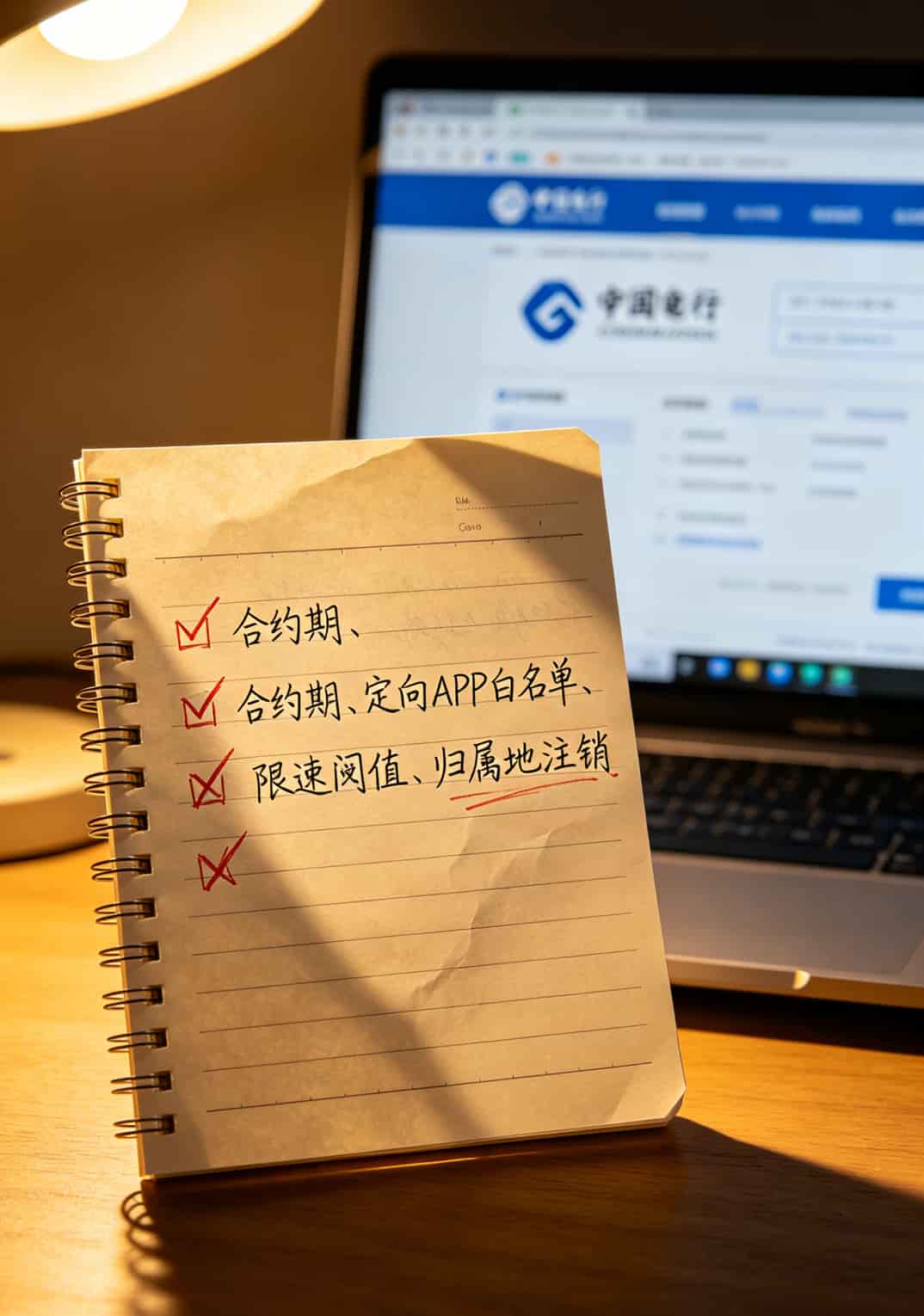 畅享流量卡办理避坑要点手写笔记图