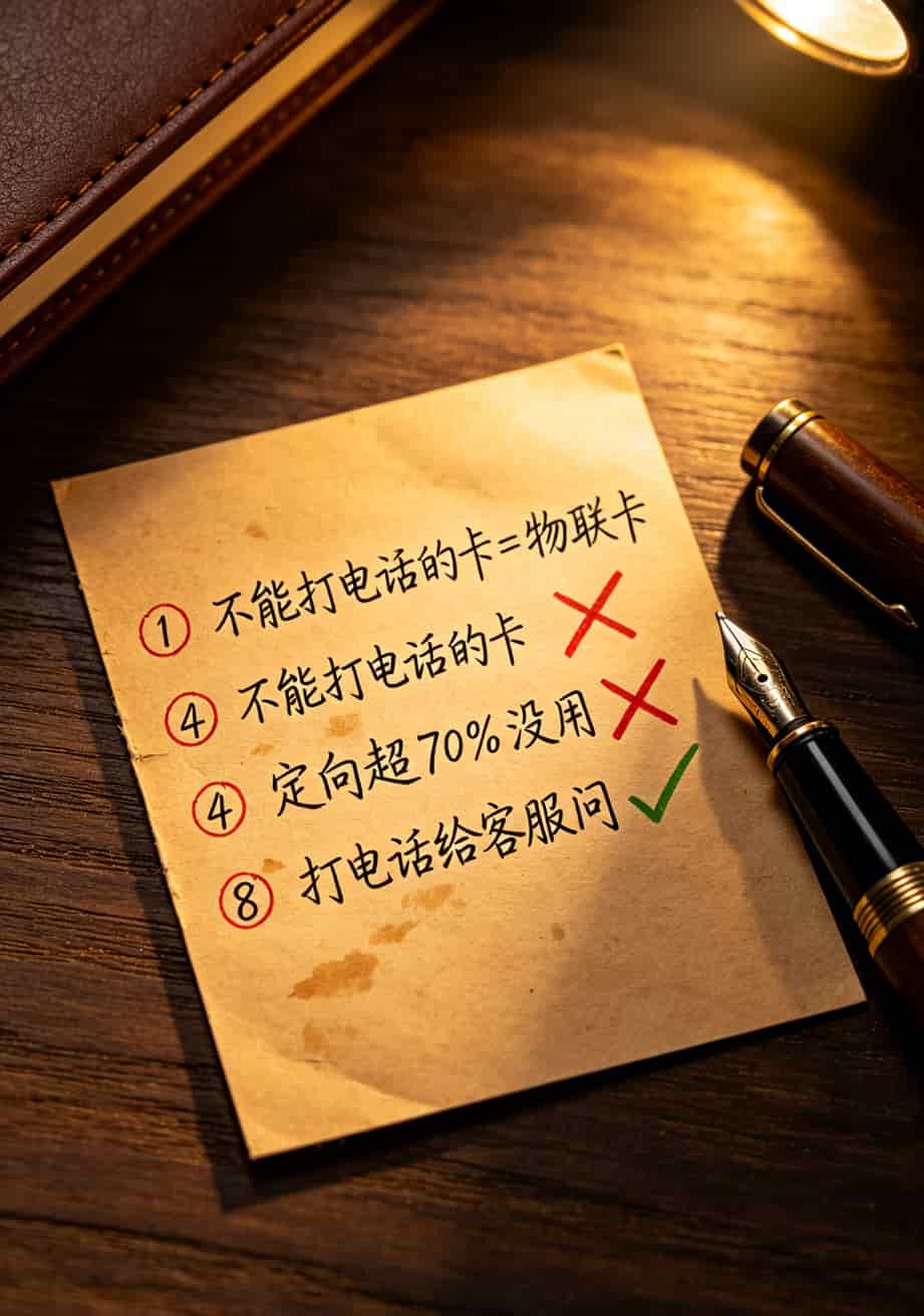 19块钱200G的流量卡是坑吗?我用三个月血泪史告诉你真相 避坑八条总结卡片
