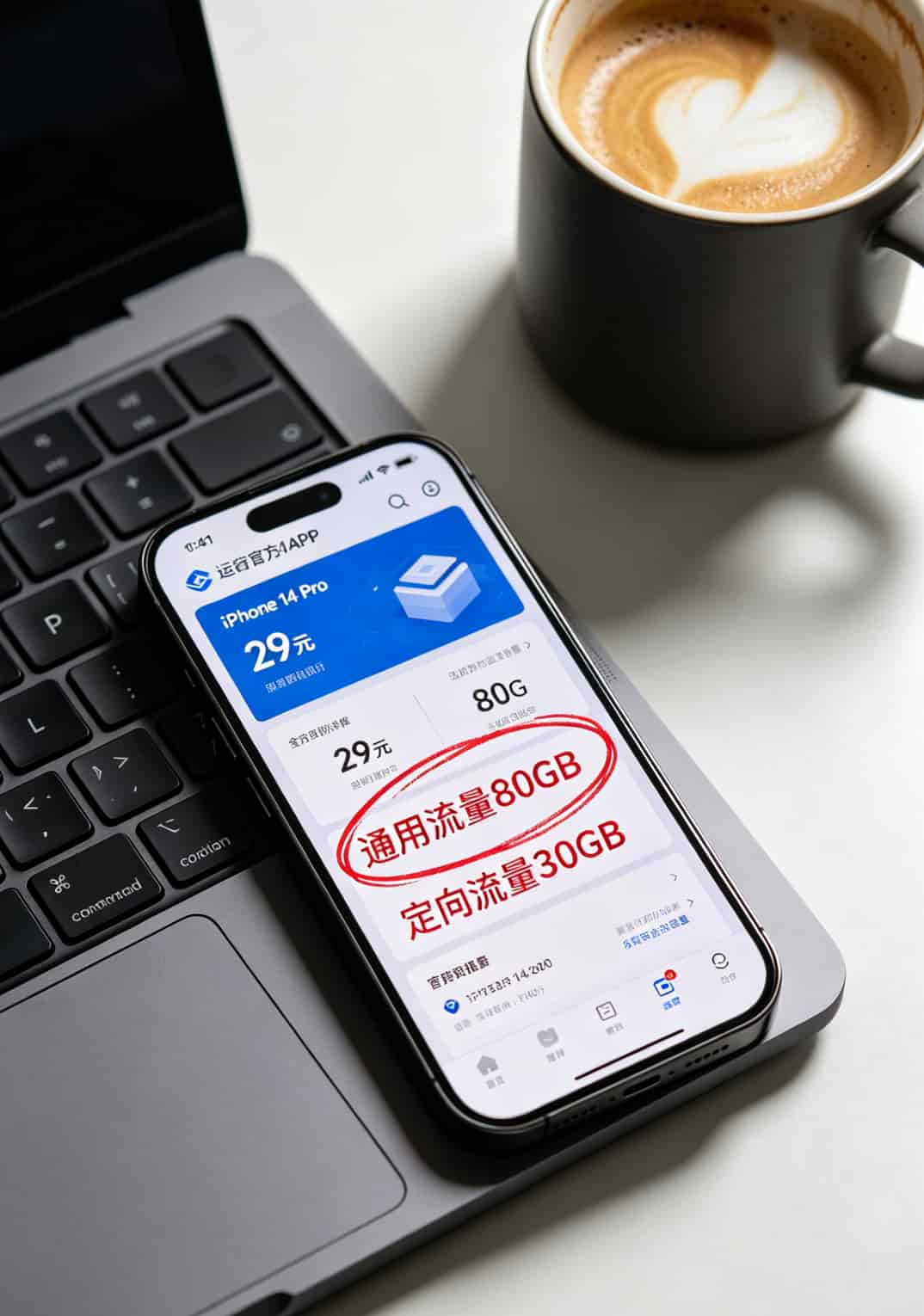 29元的流量卡怎么样?实测6张卡后告诉你:别买错了,这三类才值 运营商官方校园卡套餐详情截图,标注通用流量和定向流量区别