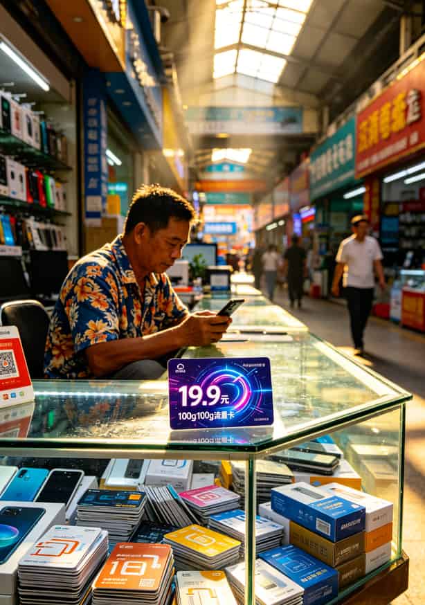 搜19.9元100g流量卡想打电话?听海南老电销说句大实话:别买 运营商高频封卡预警短信截图