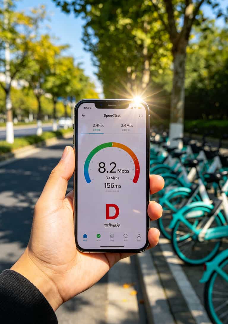 不限量流量卡还有吗?别再被骗了,我跑遍武汉营业厅的答案就这 Speedtest测速结果截图,显示下载和上传速度数值