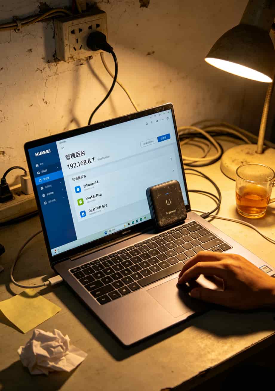 华为随身WiFi流量卡踩坑三次后,我整理出这张超优惠流量卡避坑清单 华为随身WiFi管理后台192.168.8.1显示已连接设备3台