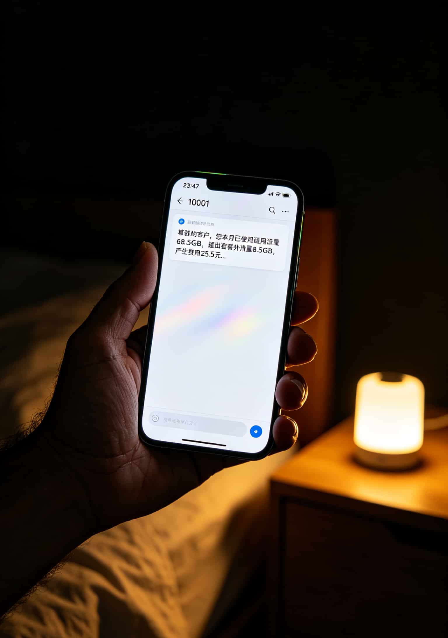 一张29块的电信流量卡,我把华为5G随身WiFi的网速和钱都玩明白了 电信套餐流量超额扣费提醒短信截图