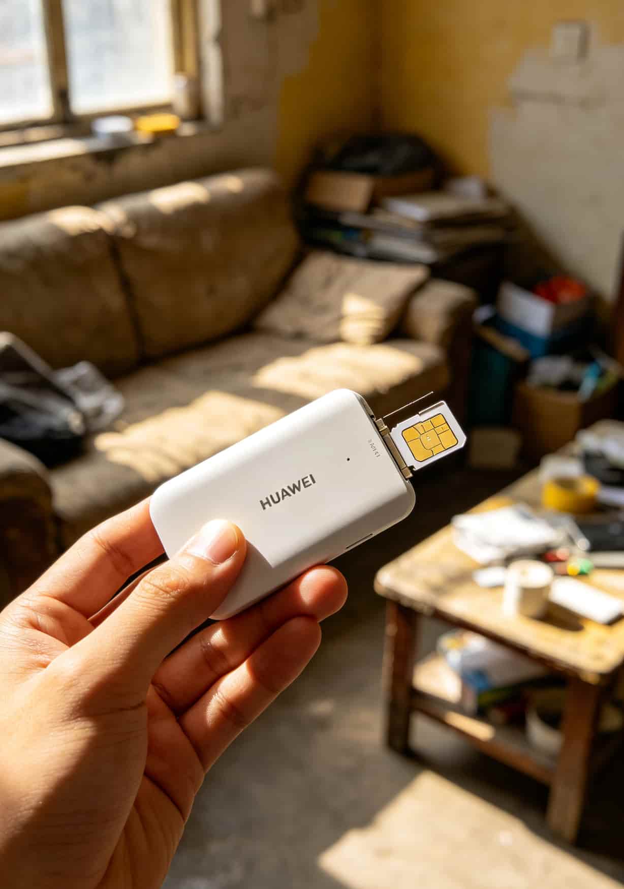 华为随身WiFi用户血泪总结:充流量卡在哪里充最划算?别再被坑了 华为随身WiFi设备插着SIM卡正在使用中