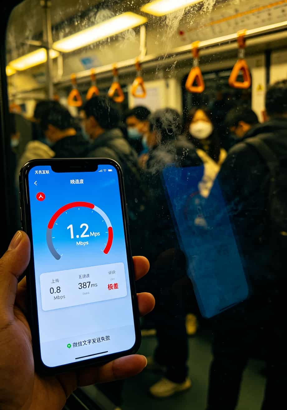 出国用什么流量卡划算?武汉伢实测7张卡,19块1000G全是坑 武汉街头实测流量卡网速的手机截图,显示4G和5G信号对比