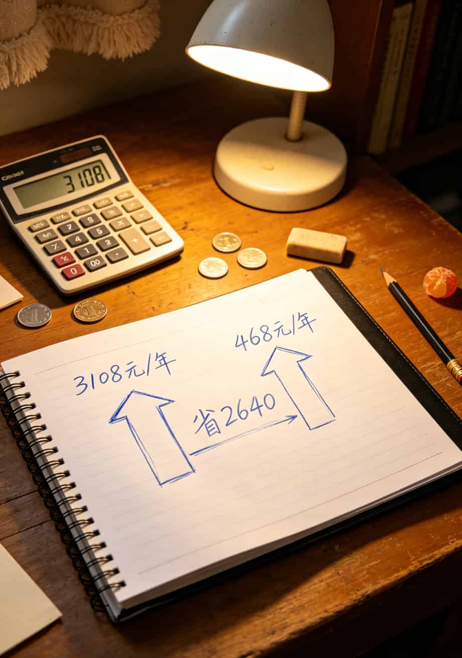 畅视流量卡实测:坑了我两千块,这些内幕没人告诉你 普通流量卡和畅视流量卡年费用对比计算图