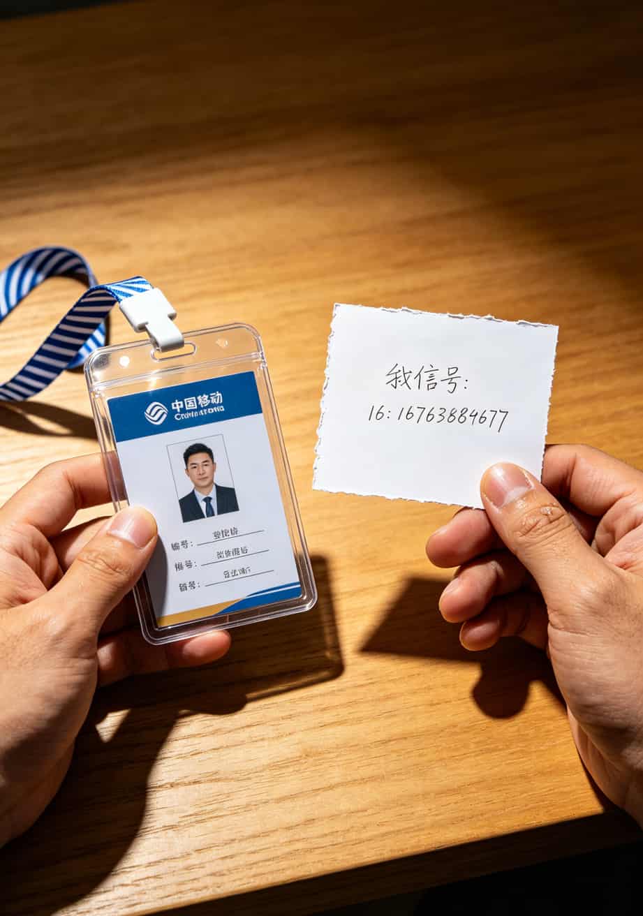 我试了17张卡才敢说真话:不限量流量卡哪个好哪里能办理?这一篇给你讲透 正规校园代理工牌与假代理卡片对比图
