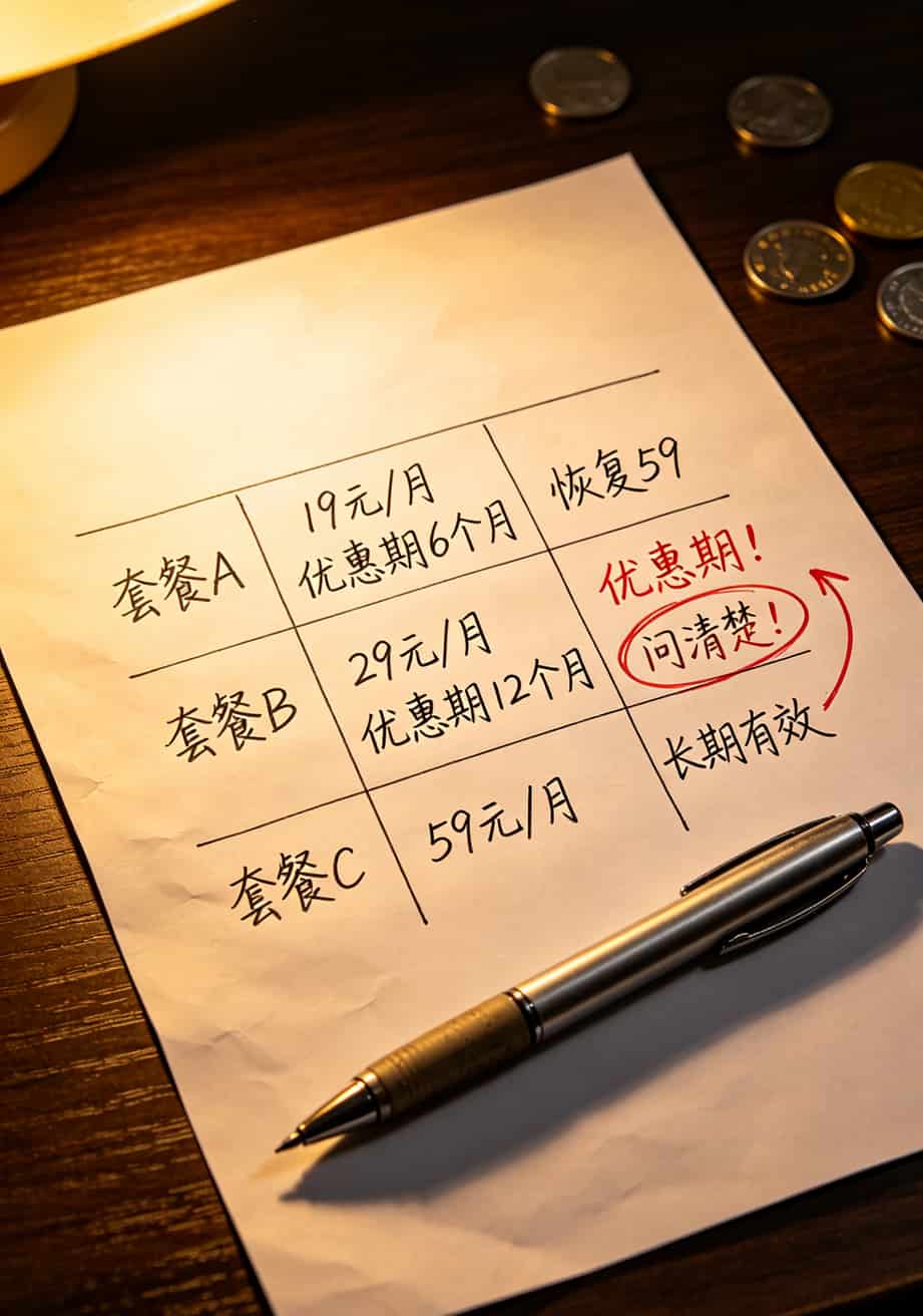 笔记本能插流量卡吗?我蹲了三天数码城,这些大实话帮你省下800块冤枉钱 正规号卡套餐对比表,标注优惠期和恢复原价时间