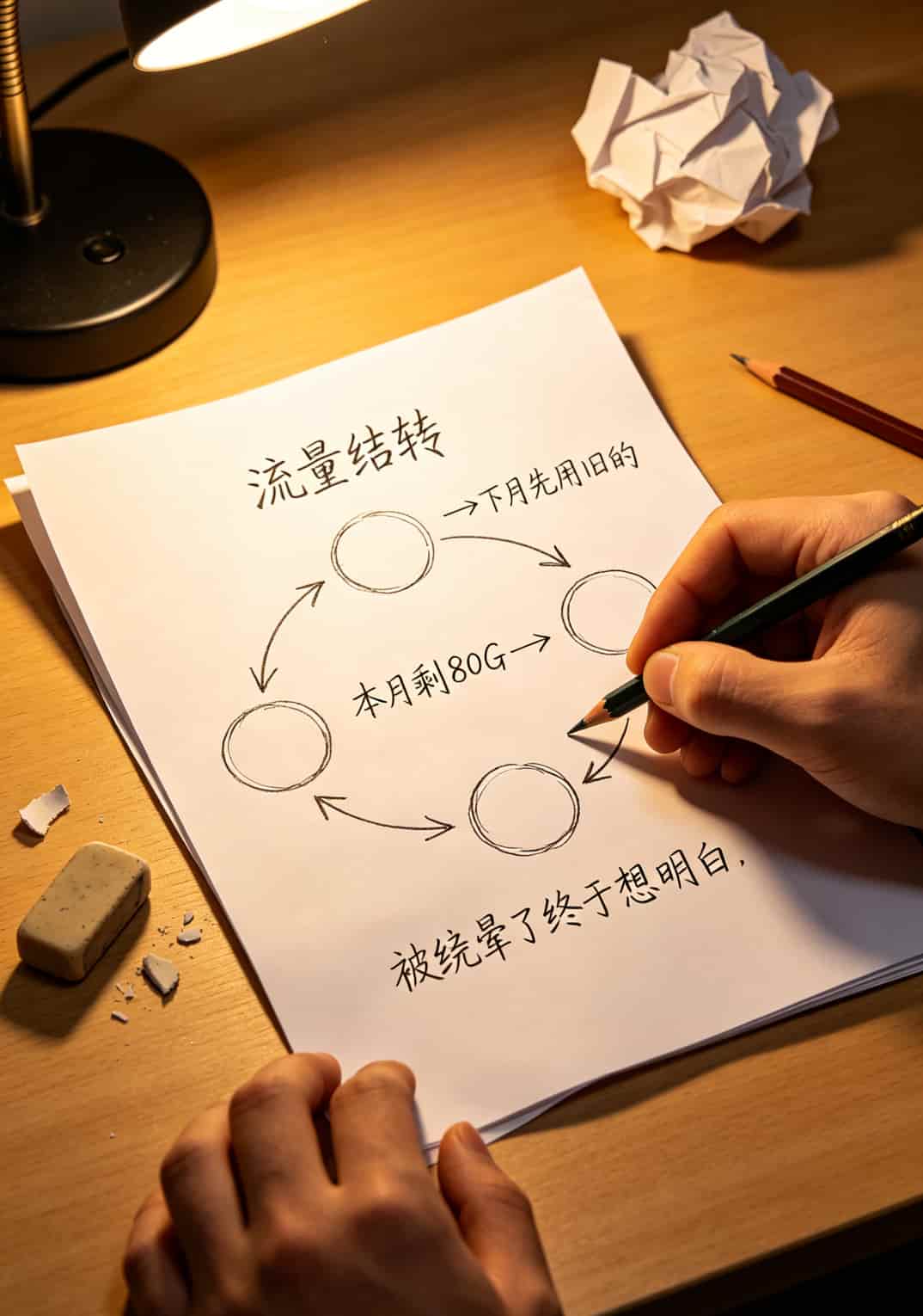 19流量卡300g到底值不值?华为随身WiFi用户别再花冤枉钱了 流量结转陷阱示意图