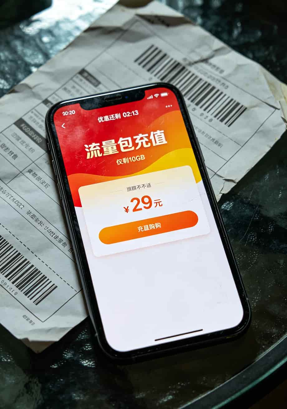 千兆网口随身WiFi + 不定向流量卡,三年省下两千块?我实测了三个月,实话难听 手机截图显示流量已用完,需要充值29元购买10GB