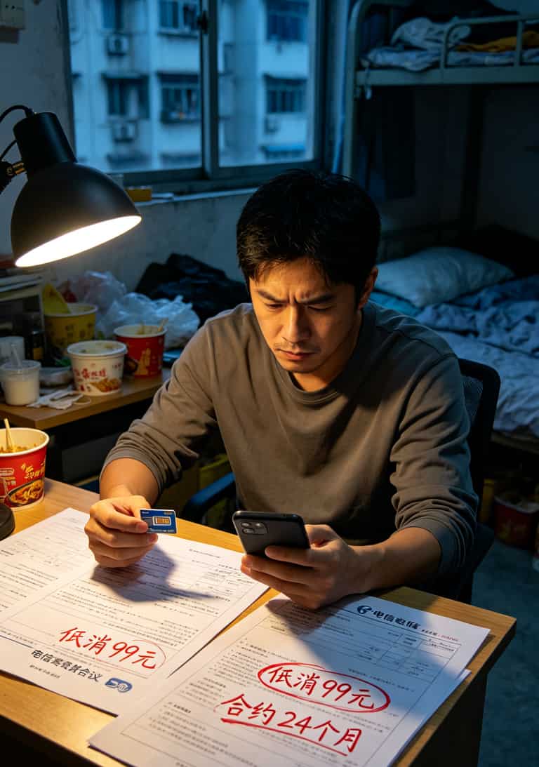 电信流量卡选号码别再交智商税了,我踩过的坑你绕着走 用户手持电信SIM卡皱着眉头看手机账单