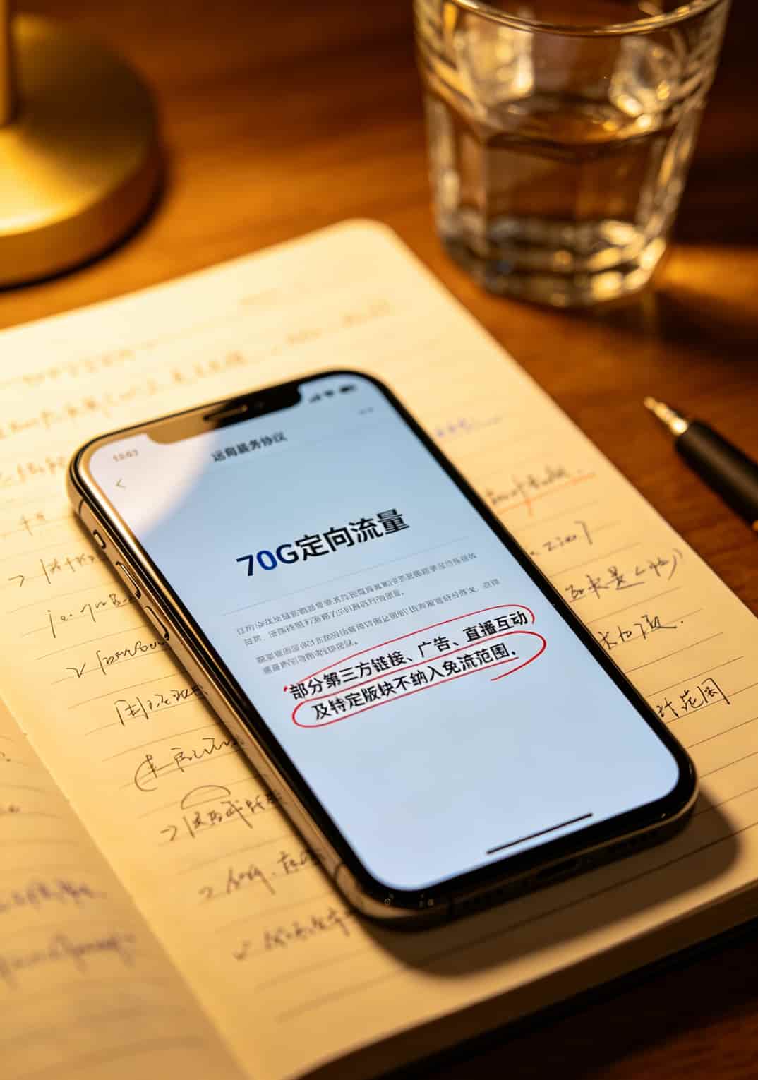 19元100G的移动流量包,我替你们踩了3次坑才敢写这篇大实话 定向流量使用细则中的小字陷阱截图
