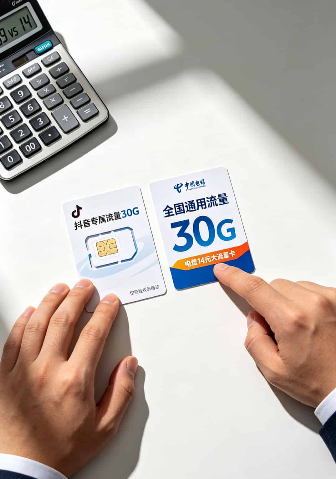 华为随身WiFi信号差?换了张**电信14元大流量卡**,网速从“断片”变“满血”(附10个实测技巧) 定向流量与通用流量对比说明图