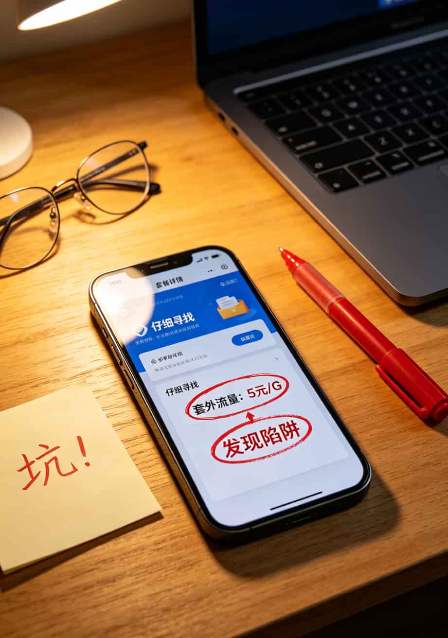 便宜包月流量卡,京东自营的29块130G到底能不能办?我踩了12次坑告诉你答案 套餐详情页红框标注套外流量价格