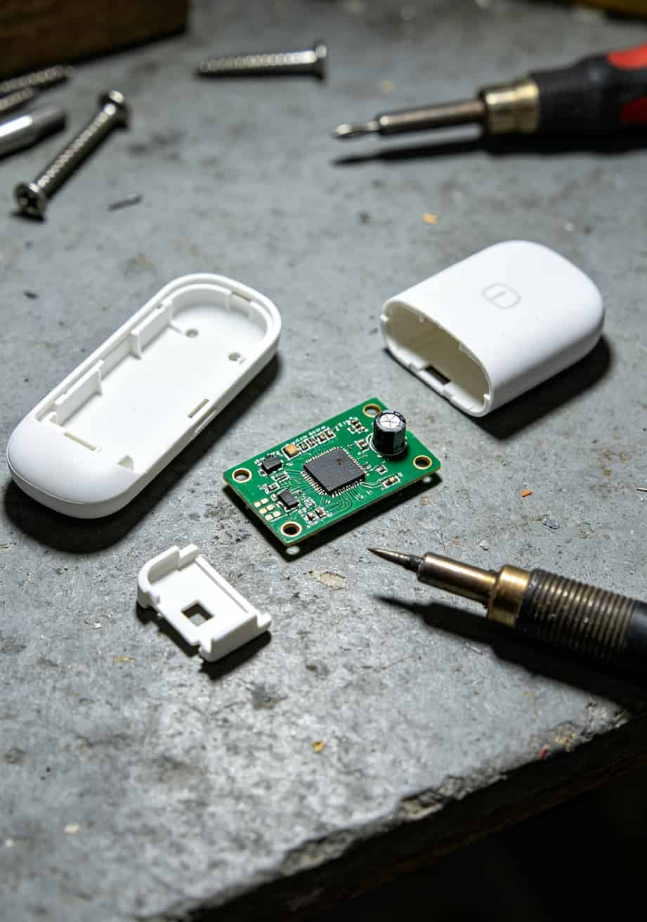 随身WiFi踩坑三年,esim卡流量充值前不看这篇真不行(内附10张实操图) 拆开杂牌随身WiFi后内部只有一块裸电路板的照片