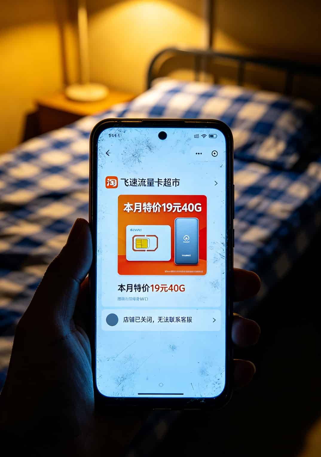 租房出差党狂喜!华为随身WiFi搭19元40g流量卡移动,一年省下小两千 淘宝上虚假流量卡店铺已关店的截图示例