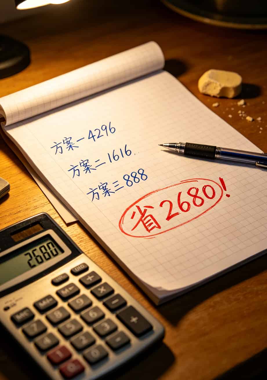 不限量流量卡还有吗?别再被骗了,我跑遍武汉营业厅的答案就这 两种方案两年费用对比柱状图,随身WiFi方案明显更低