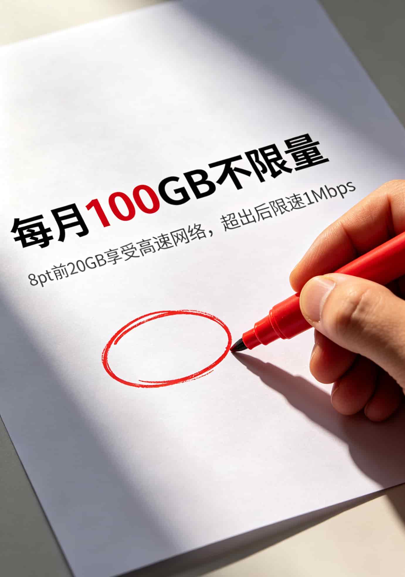 为了给iPad上网,我折腾了三年:wifi版的手机可以插流量卡吗? 流量套餐小字限速条款用红圈标出