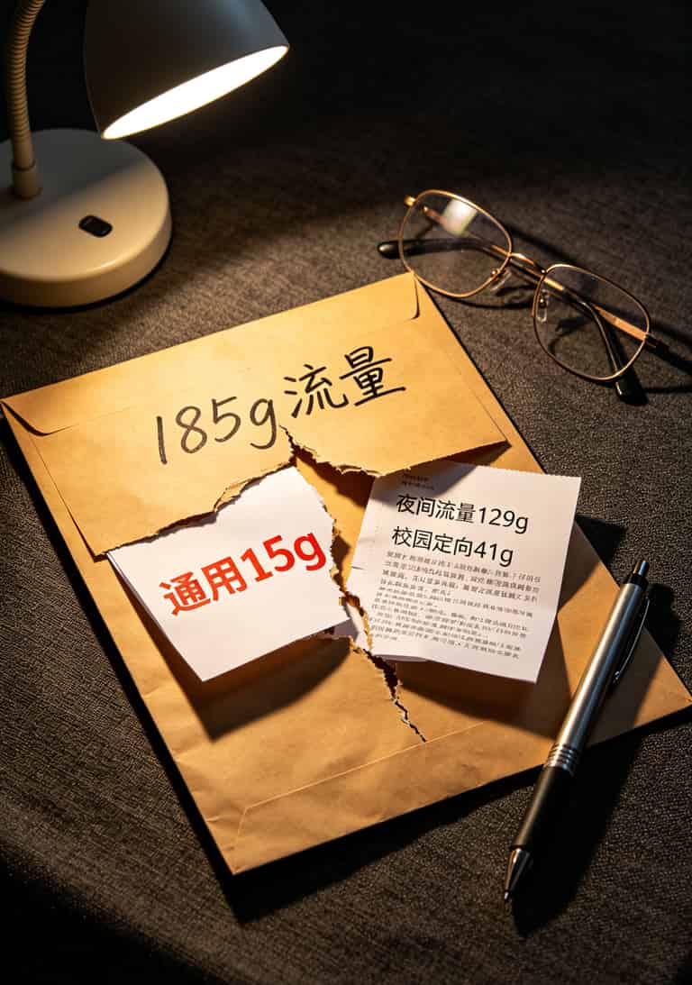 29元155g流量卡到底值不值?我卖了8年卡,跟你说点真话 19元套餐通用流量和定向流量拆分示意图