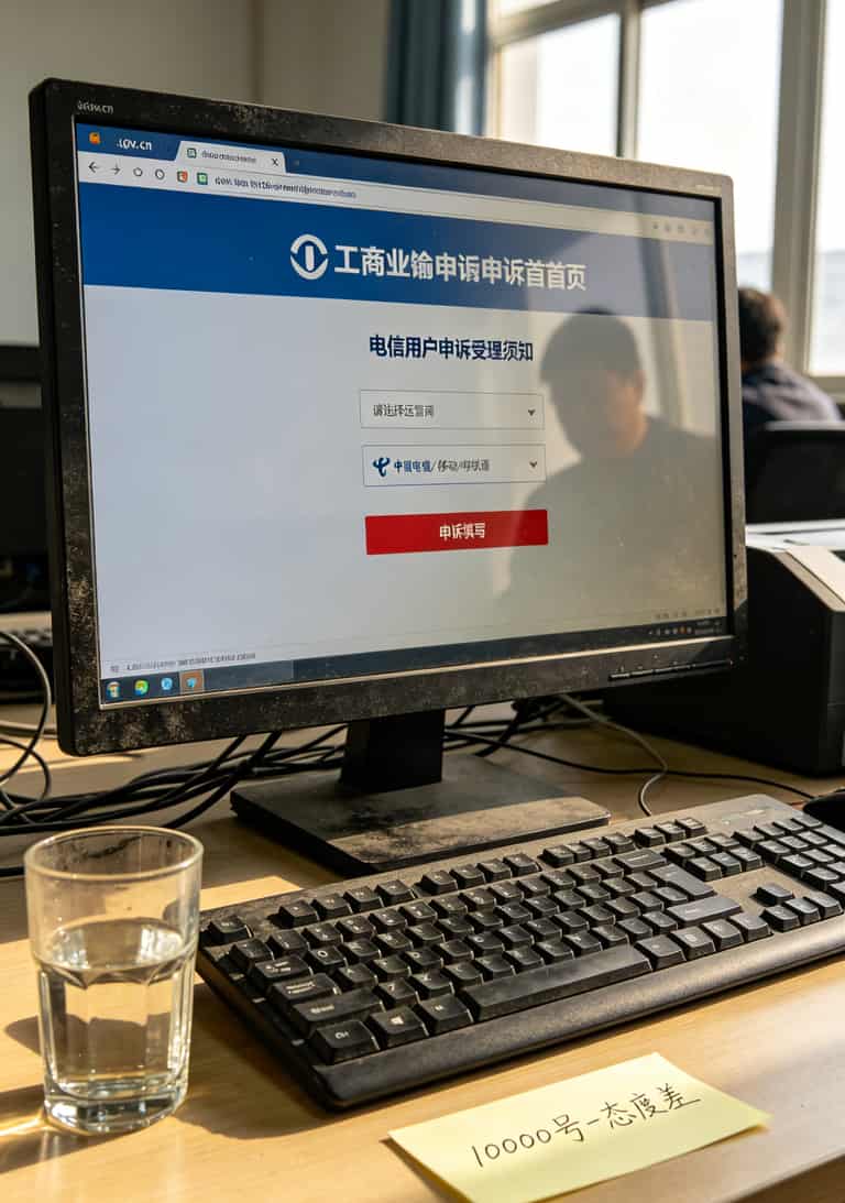 工信部投诉页面的截图示意