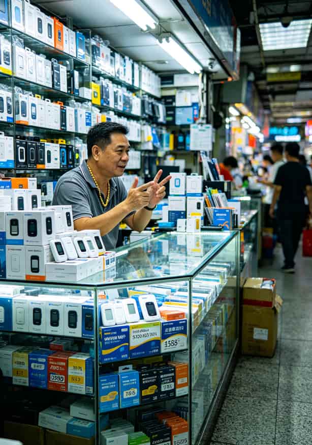 “不带号码的流量卡”千万别瞎买!我踩了五个坑才敢把大实话告诉你 华强北电子世界柜台密密麻麻摆满随身WiFi