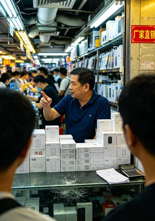 华强北赛格广场三楼档口实拍