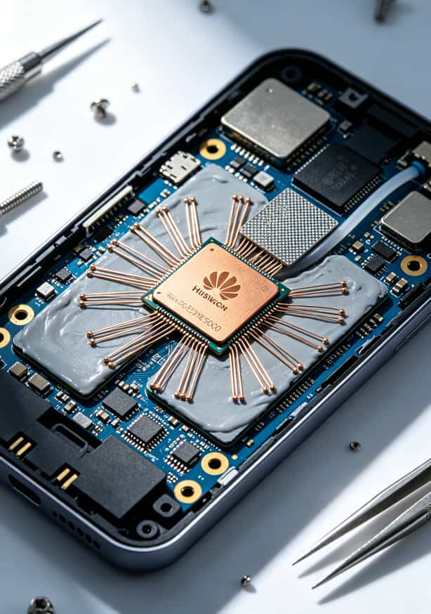 华为5G随身WiFi流量卡怎么选?我试了5张卡发现9元流量套餐卡最香,月均30块 华为5G随身WiFi内部芯片与天线结构示意图
