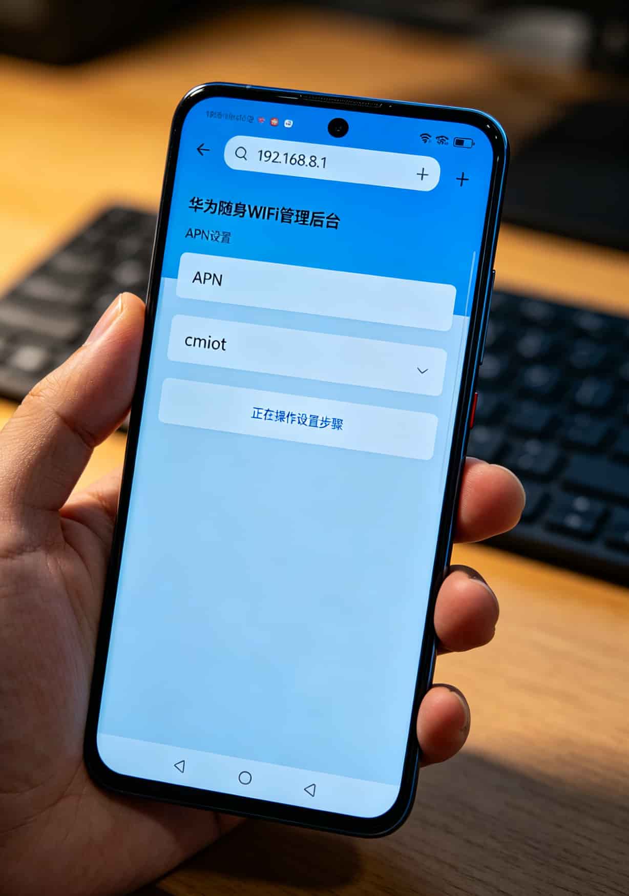 19流量卡300g到底值不值?华为随身WiFi用户别再花冤枉钱了 华为随身WiFi后台管理界面APN设置截图