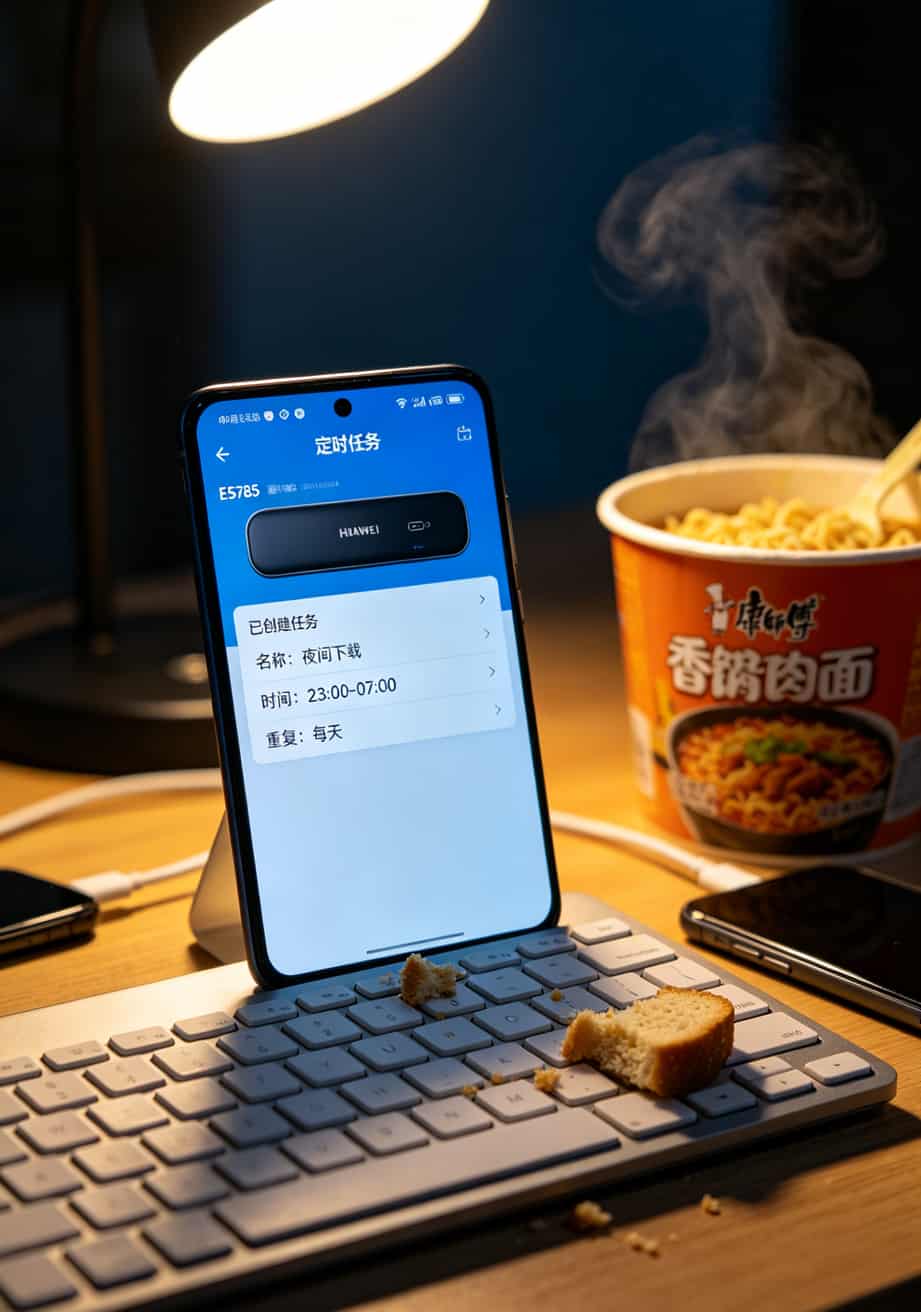 20260508_024415_比较好的流量卡推荐移动_final 华为随身WiFi定时任务设置界面