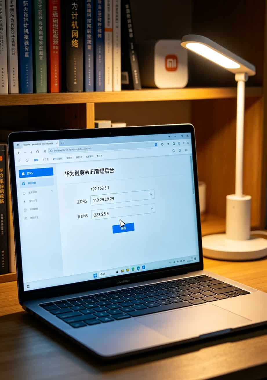 2元100g流量卡是真的吗?我测了8张卡,告诉你真相 华为随身WiFi管理后台截图,DNS修改页面