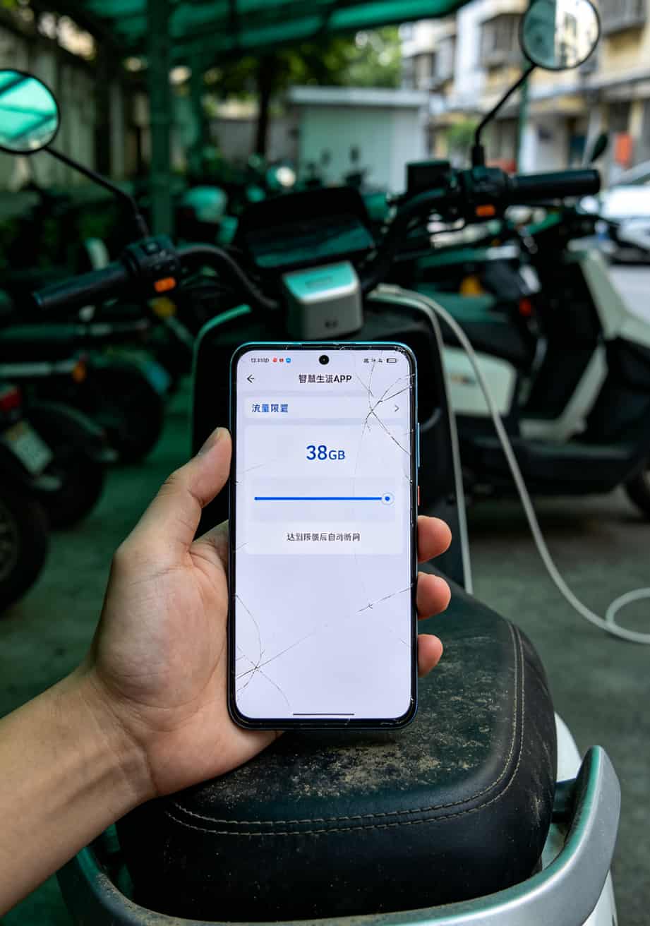 2026实测:5gb流量卡别乱买,华为随身WiFi网速慢的元凶找到了 华为智慧生活APP流量限额设置界面截图