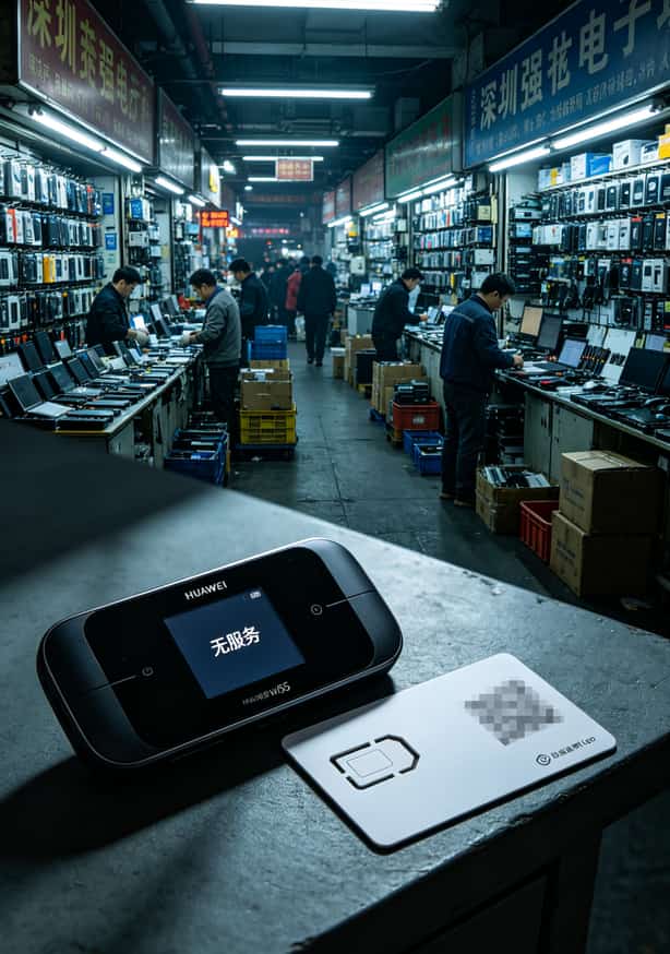 华为5G随身WiFi流量卡怎么选?我试了5张卡发现9元流量套餐卡最香,月均30块 华为5G随身WiFi后台设置流量限额的操作界面截图