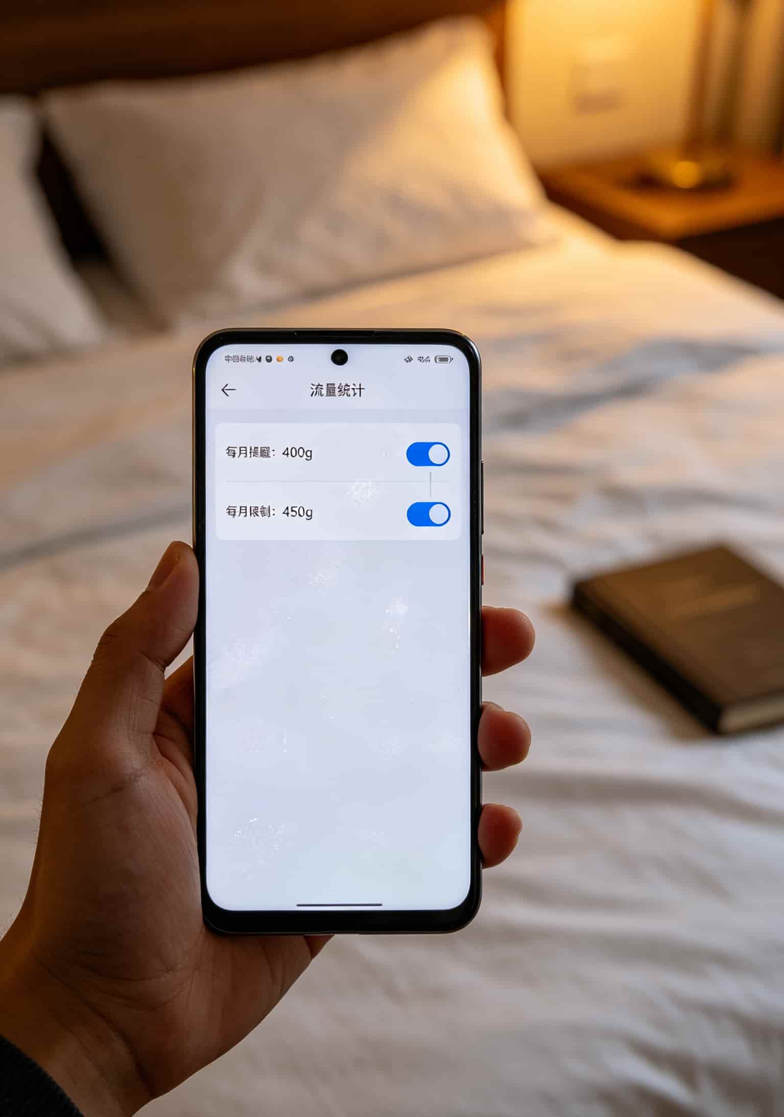 华为5G随身WiFi配上500g大流量卡,真能省出一个月的烟钱?我折腾三年告诉你答案 华为随身WiFi后台流量限制设置界面