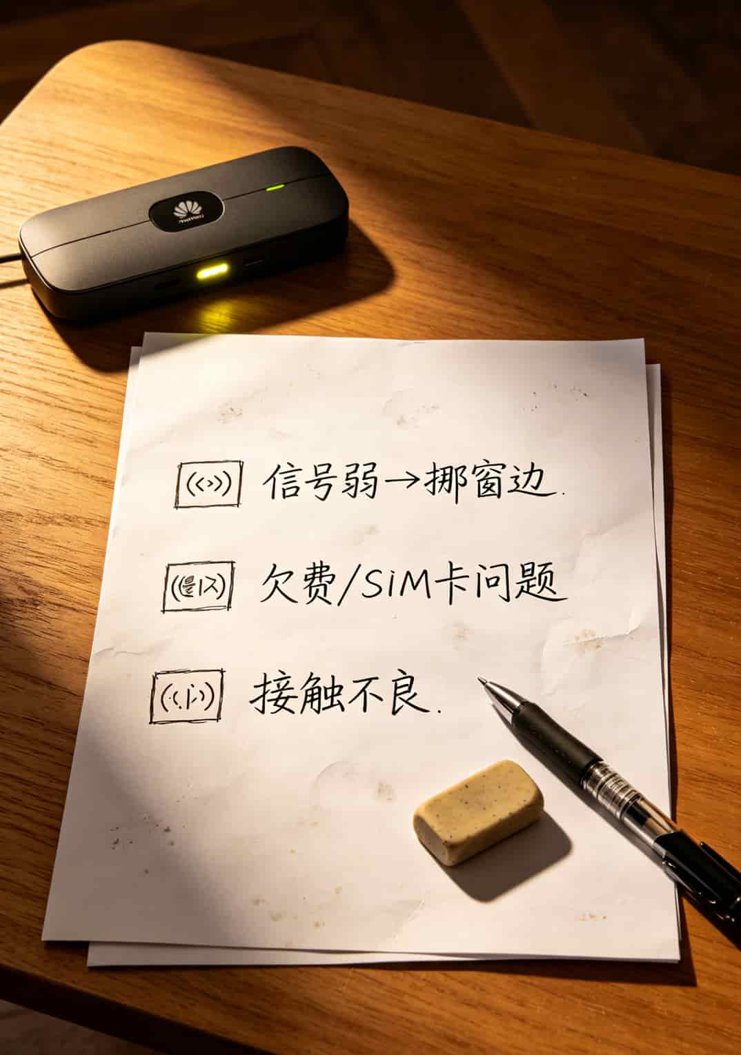 黄灯限速密码全忘?华为随身WiFi配29元30g流量卡,我折腾两年踩坑总结 华为随身WiFi黄灯闪烁频率对照表