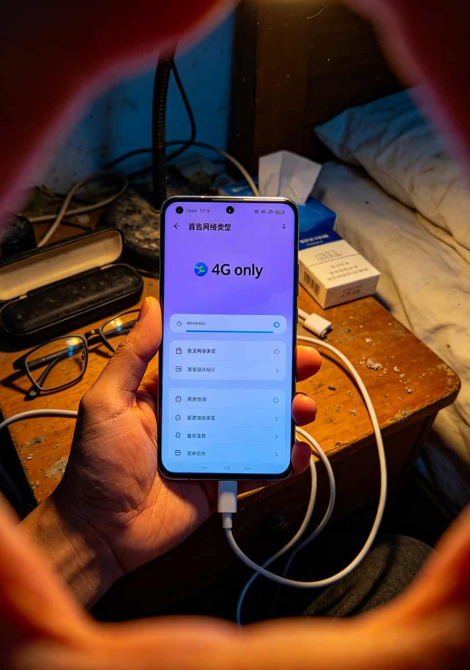 华为随身WiFi配啥流量卡最划算?我买了十几张卡踩坑三年,终于整明白了 华为智慧生活APP中设置首选4G网络的截图界面