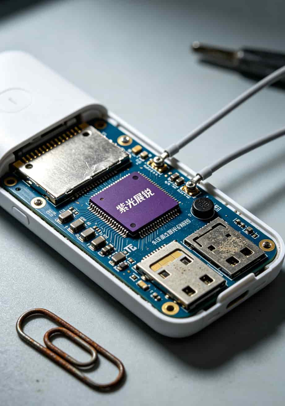 插流量卡的随身wifi,我经手一千多台后跟你说句大实话(2025终极排坑版) 一台拆开的华正易上随身wifi,内部芯片和天线结构清晰可见