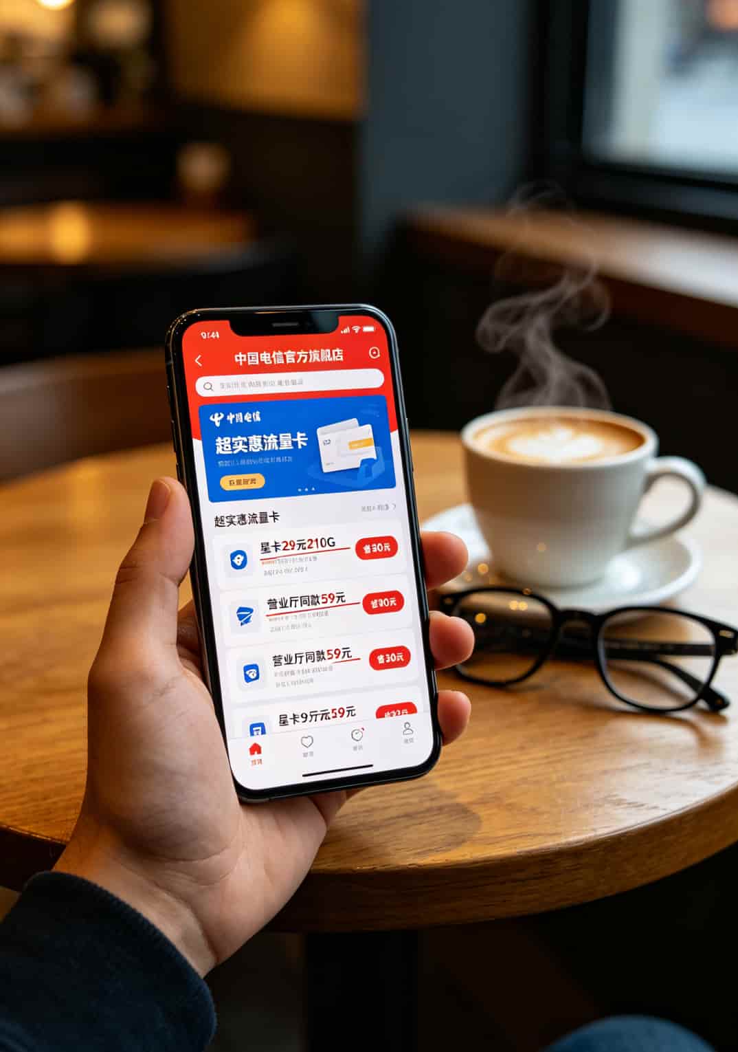 随身WiFi断网别硬扛!换张“超实惠流量卡”直接满血复活(华正易尚用户必看) 手机截图显示京东运营商旗舰店套餐价格对比
