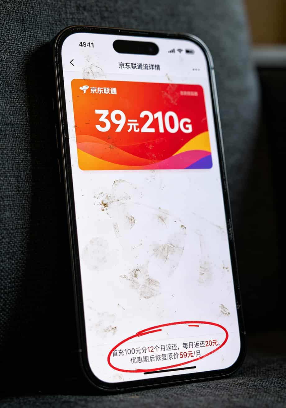 京东商品页面截图，红圈标注了底部的小字返费说明