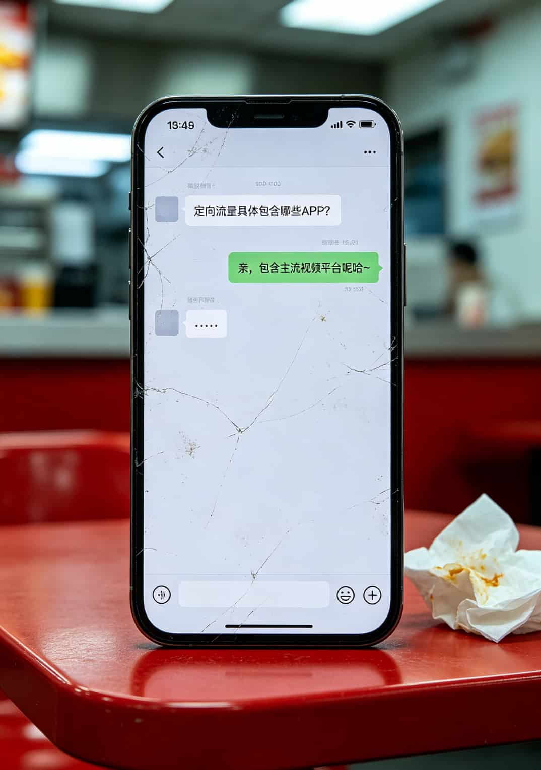 19元200G流量卡是坑吗?我用了三个月拆穿真相!还是“保号套餐加流量卡”最实在 客服聊天截图,用户询问定向流量包含哪些APP,客服回复“主流视频平台”