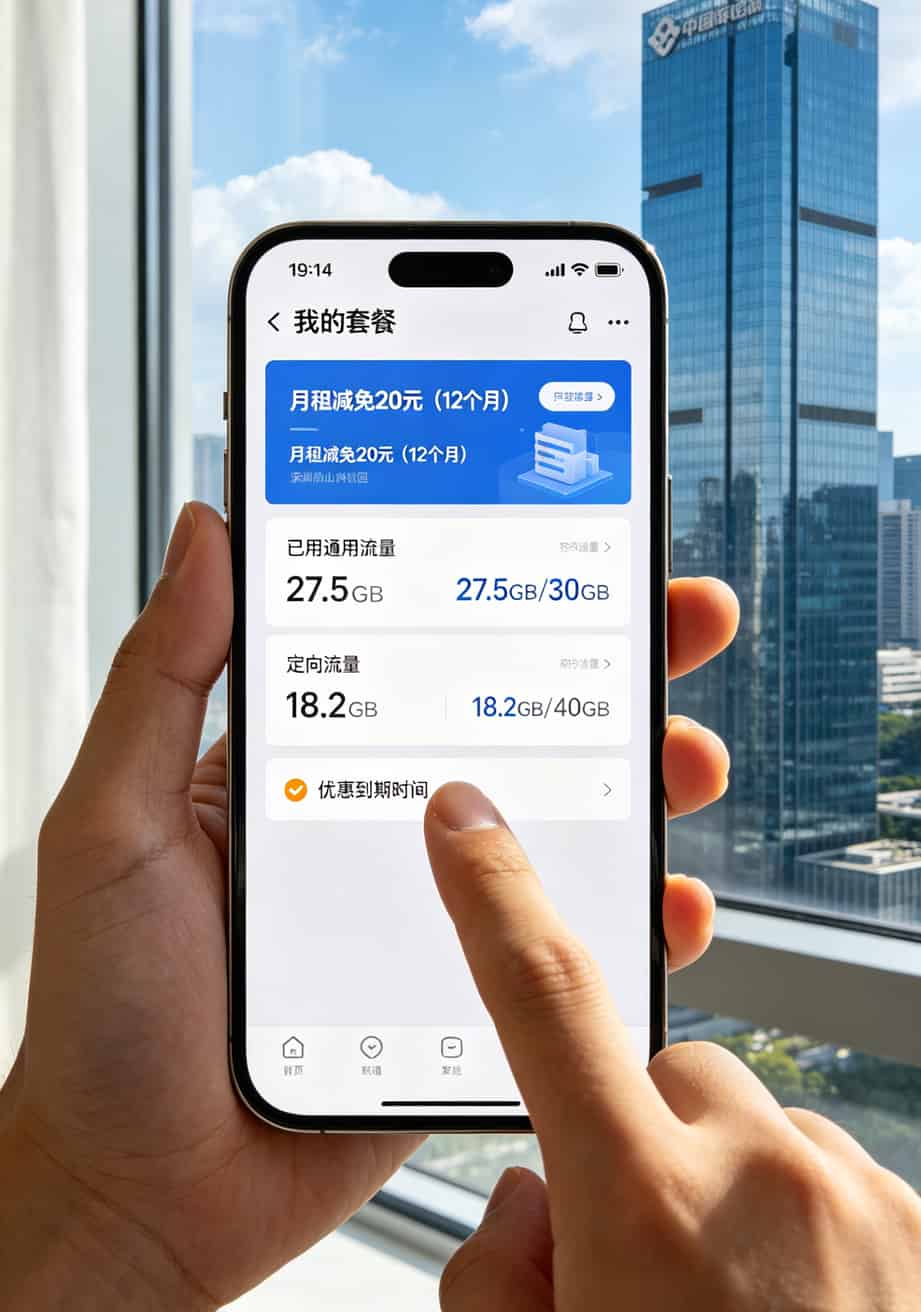 联通APP套餐详情截图