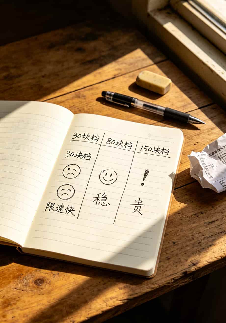 办理什么流量卡才不踩坑?我自己交了两年学费,总结出这7条 三大运营商套餐对比简易表格,30元档vs80元档vs150元档